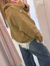 Bomber over in suede deserto -Tensione In