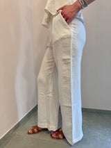 Pantalone Palmy bianco La Petite ètolie Paris
