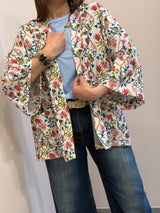 Kimono mezza manica- Fiori