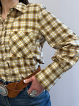 Camicia crop a quadri Susy Mix