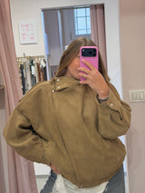 Bomber over in suede deserto -Tensione In