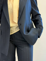 Giacca-Blazer gessata paillettes Kontatto