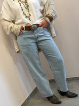 Denim Giacinto Kontatto modello boyfriend light blu