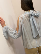 Blusa manica aperta azzurro polvere You Decide