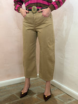 Pantalone dritto , biscotto -Tensione in