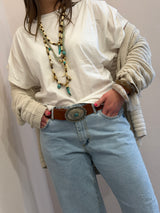 Cintura grande in color cuoioSusy Mix