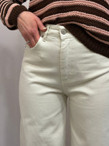 Jeans Giusi in drill burro Tensione In