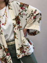 Kimono mezza manica - rose