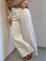 Jeans Giusi in drill bianco Tensione In
