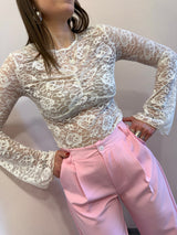 Maglia in pizzo arricciato Kontatto