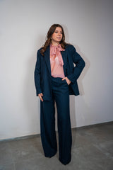 Pantalone gessato paillettes Kontatto