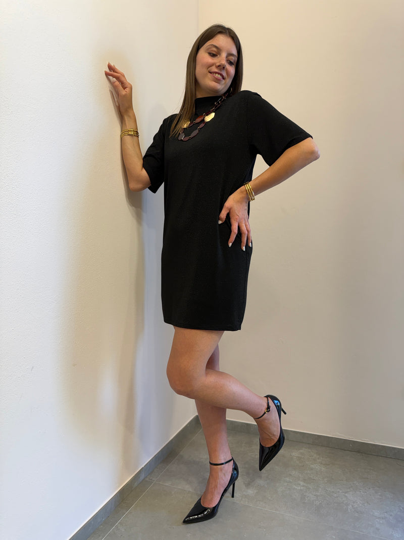 Abito in lurex nero Kontatto