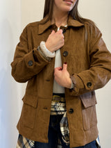 Giachetta in suede tabacco