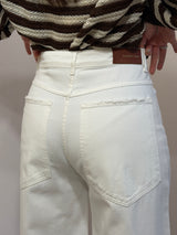 Jeans Giusi in drill bianco Tensione In