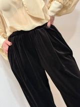 Pantalone ballon in velluto moro Susy Mix