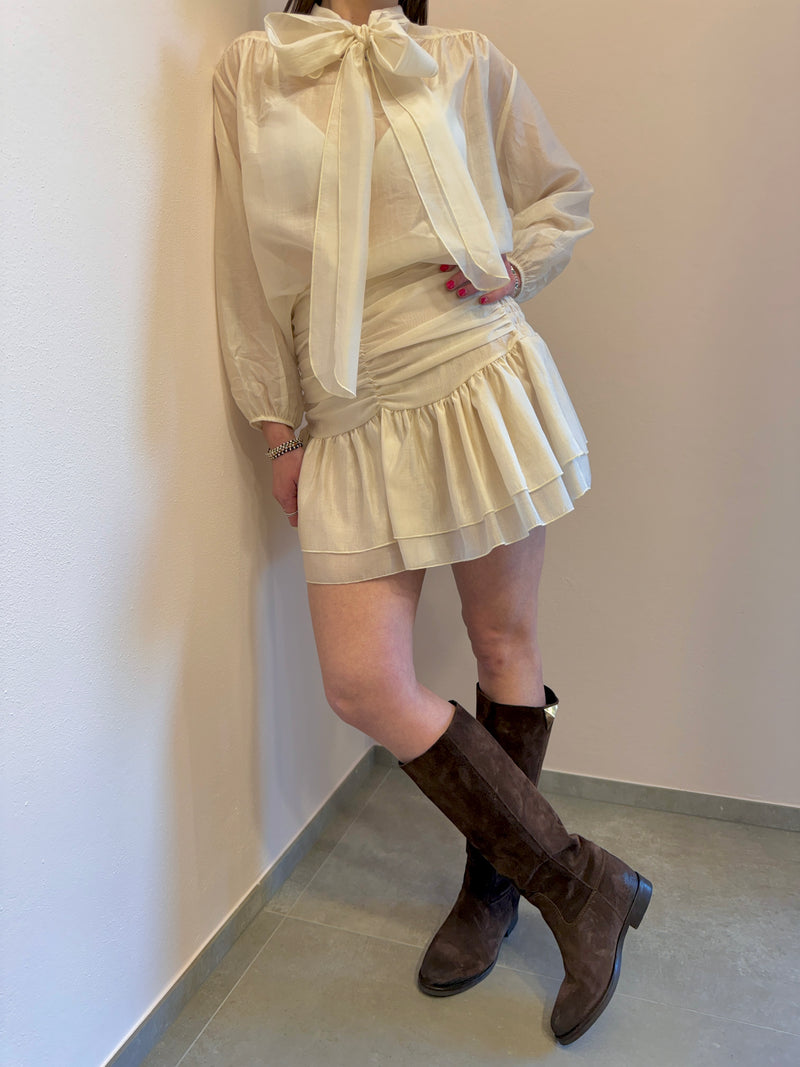 Camicia  chiffon avorio Kontatto