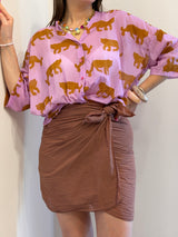 Camicia in Mussola lilla - Tensione in