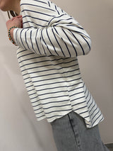 Maglia a riga blu