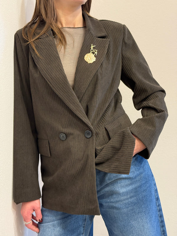 Blazer doppio petto moro