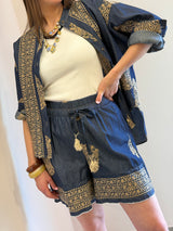 Camicia ricamata Denim - Tensione in