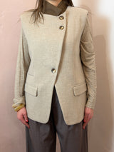 Gilet strutturato con spalline imbottite - Lumina
