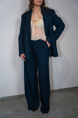 Pantalone gessato paillettes Kontatto