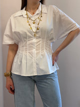 Camicia stretta in vita - Bianca