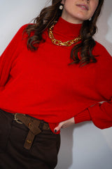 Maglione lupetto manica palloncino Kontatto
