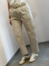 Pantaloni in cotone ,dritti beige