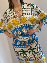 Camicia stampa a pesci - Tensione in
