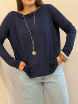 Blusa over Kontatto Blu