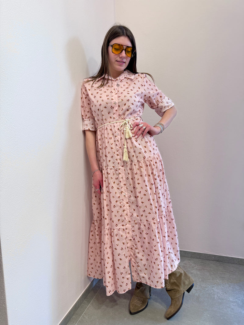 Chemisier rosa con fiori