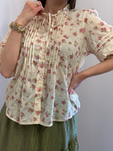 Camicia ricamata peony