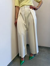 Blazer panna con fiocco Lumina