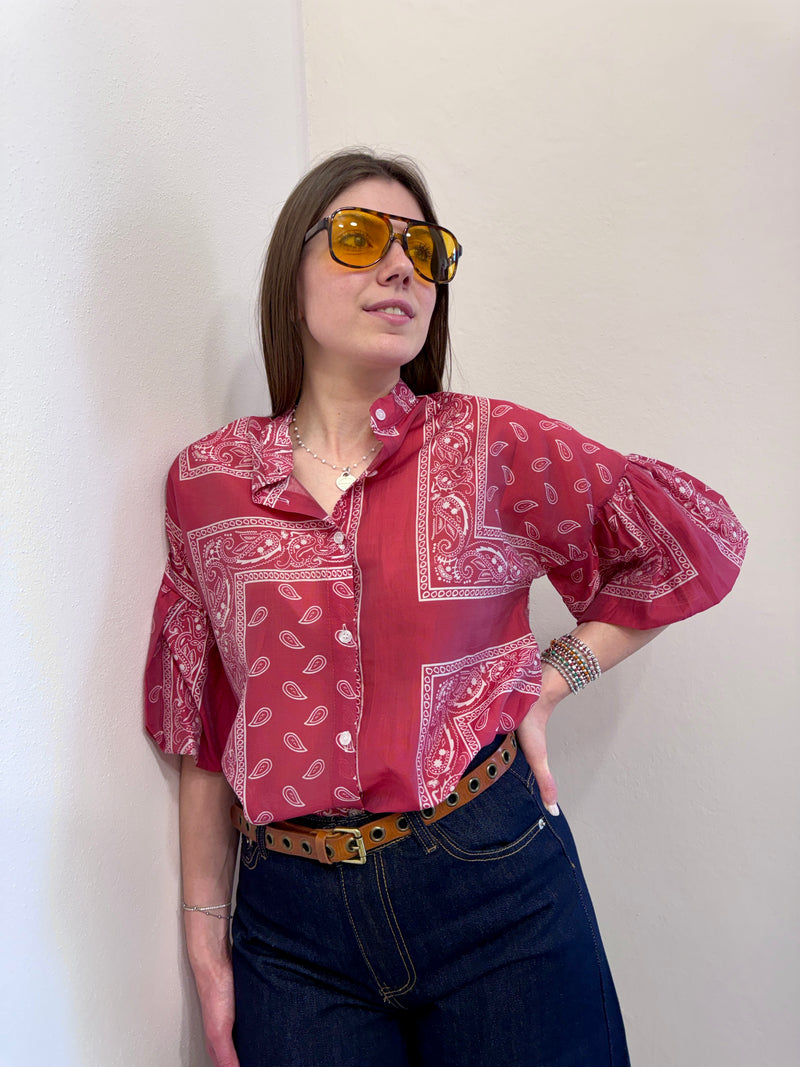 Camicia bandana Rubino