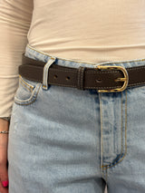 Cintura color moro in vera pelle, Susy Mix