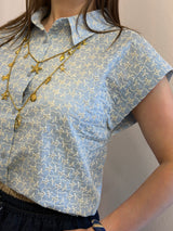 Camicia smanicata ricamata - Art love