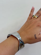 Bracciale intrecciato, argento