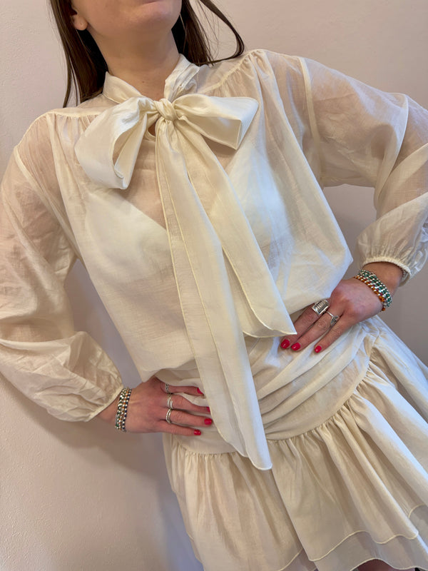 Camicia  chiffon avorio Kontatto