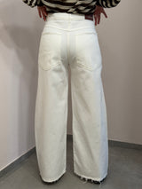 Jeans Giusi in drill bianco Tensione In