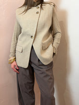 Gilet strutturato con spalline imbottite - Lumina