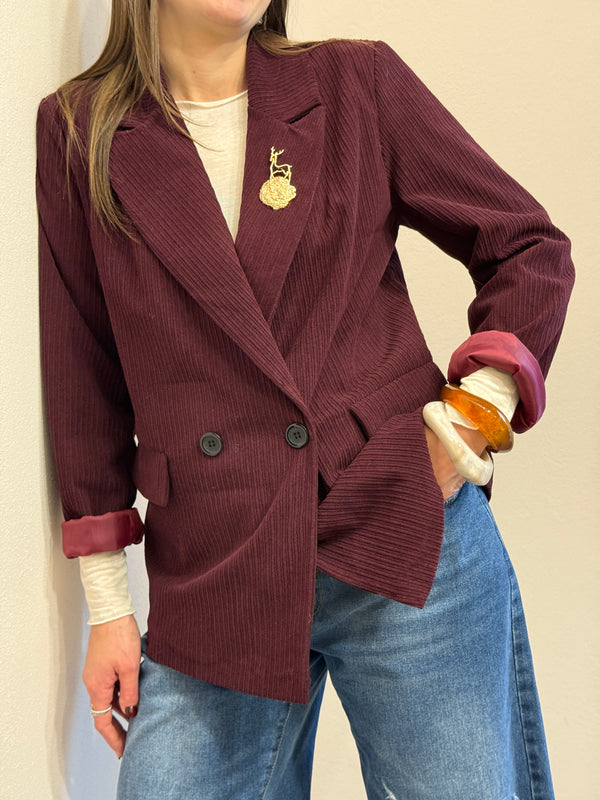 Blazer doppio petto bordeaux