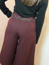 Pantalone a gamba larga corto , Bordeaux - Lumina