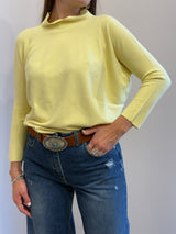 Maglia collo cratere giallo burro  Kontatto