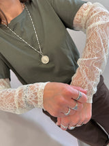 Maglia pizzo Oliva Susy Mix