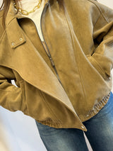 Bomber over in suede deserto -Tensione In
