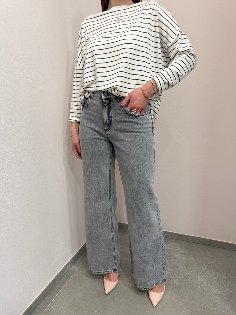 Maglia a riga blu