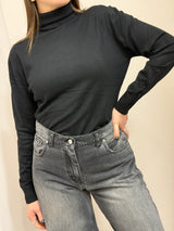 Maglione collo alto nero