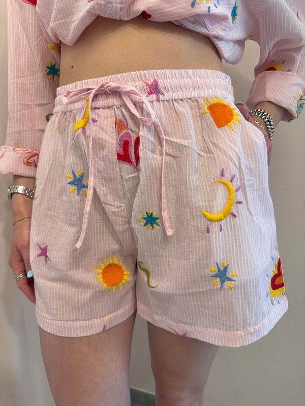 Shorts sylvie con ricami La Petite ètolie Paris