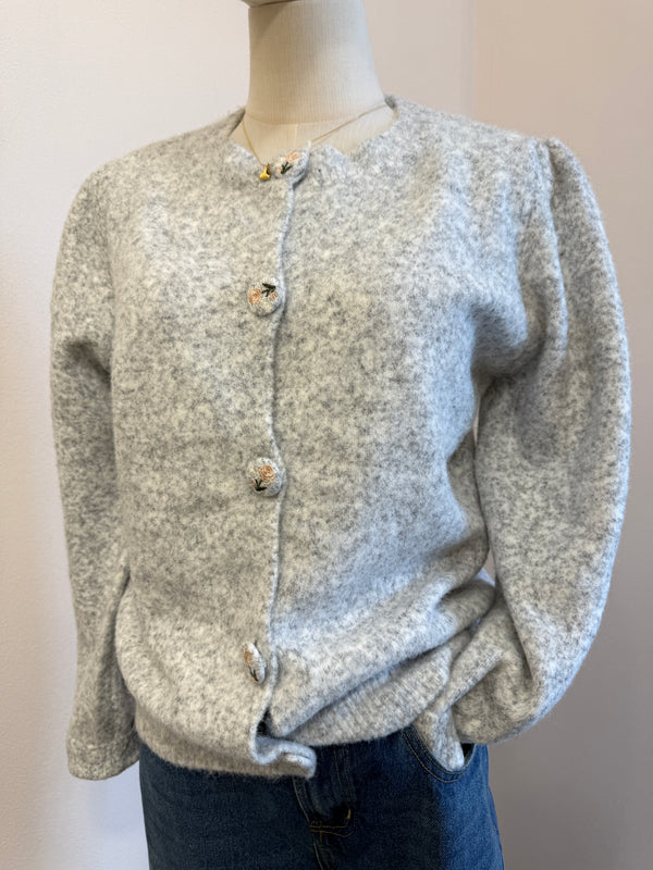 Cardigan corto mélange